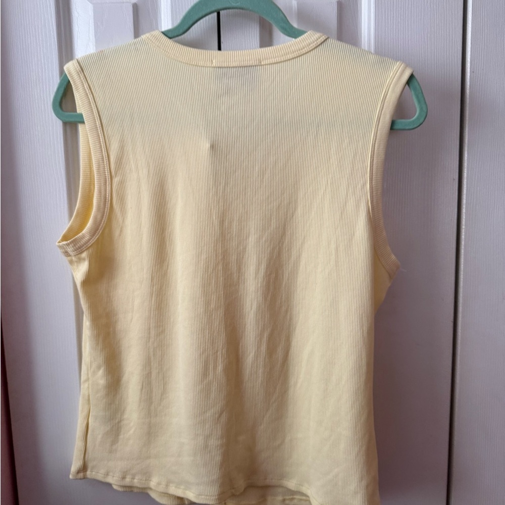 Butter Yellow Button Down Top - image 3